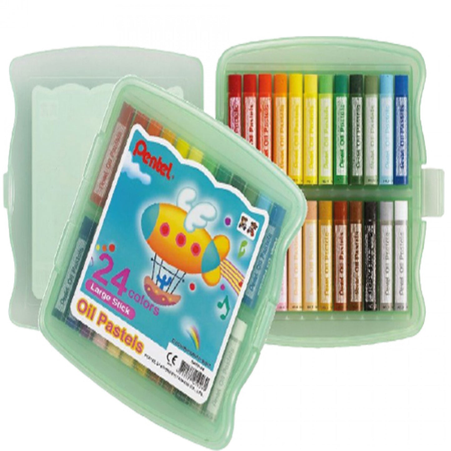 Pentel Oil Pastel 24 Color Large PP Case