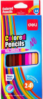 Deli Assorted 3.0mm Color Pencils,