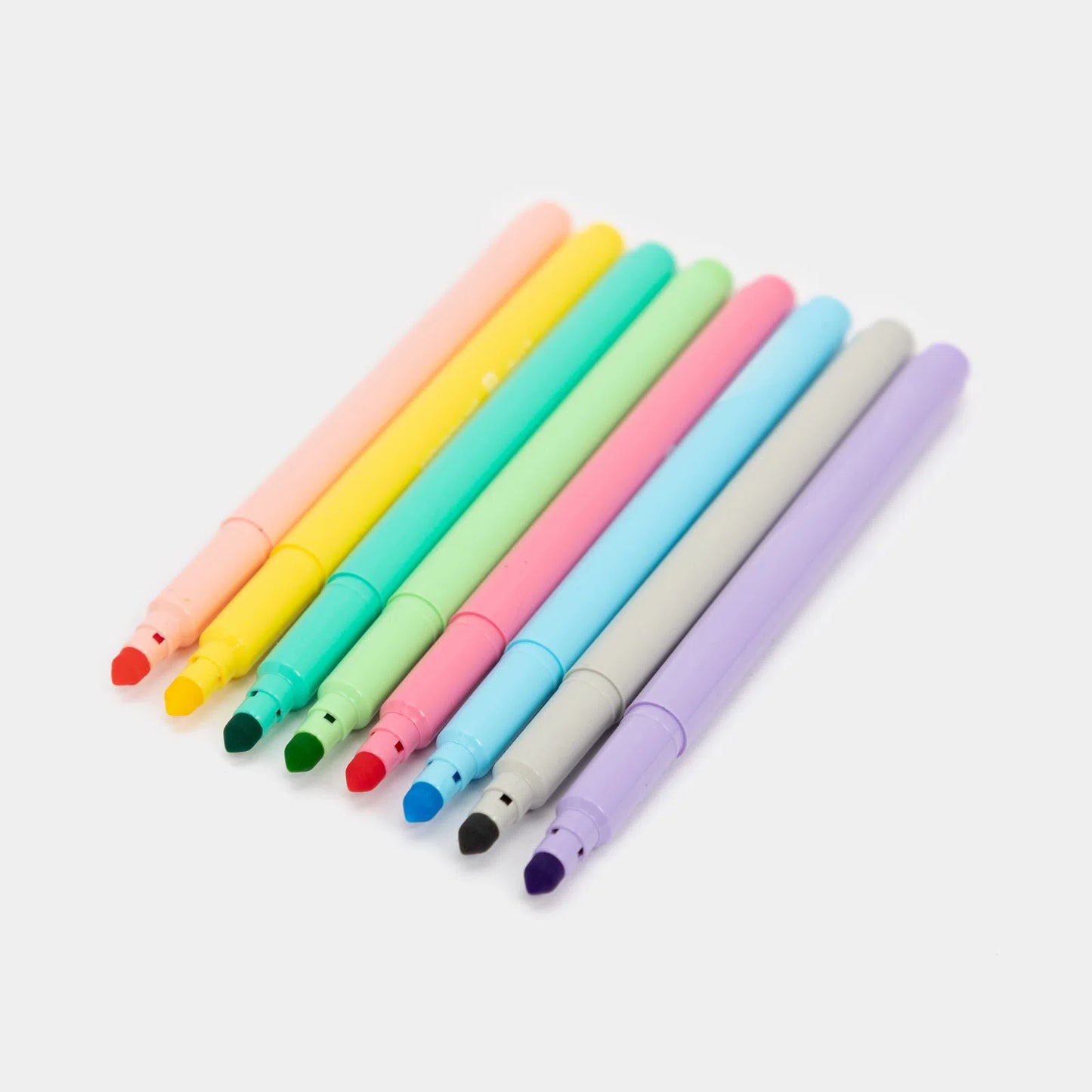 FELT-TIP PENS KEYROAD FIBER MARKER, 8 PCS, PENDANT, COLOR MIX
