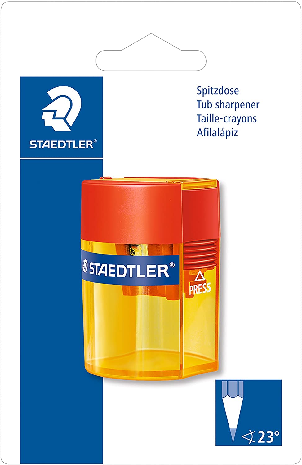 Multicolor Staedtler Round Tub Single Sharpener 511 006