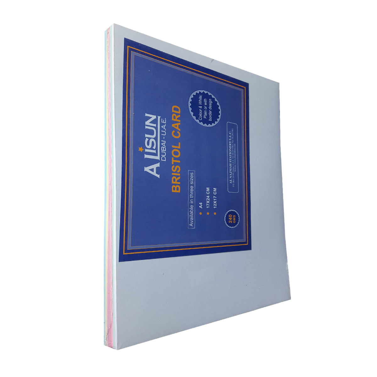 Multi-colour Paper Set Multi-colour papers Available in A4 Size 240 GSM White, Light Blue, Light Pink, Light Green Color Paper inside the Set abu Dhabi UAe