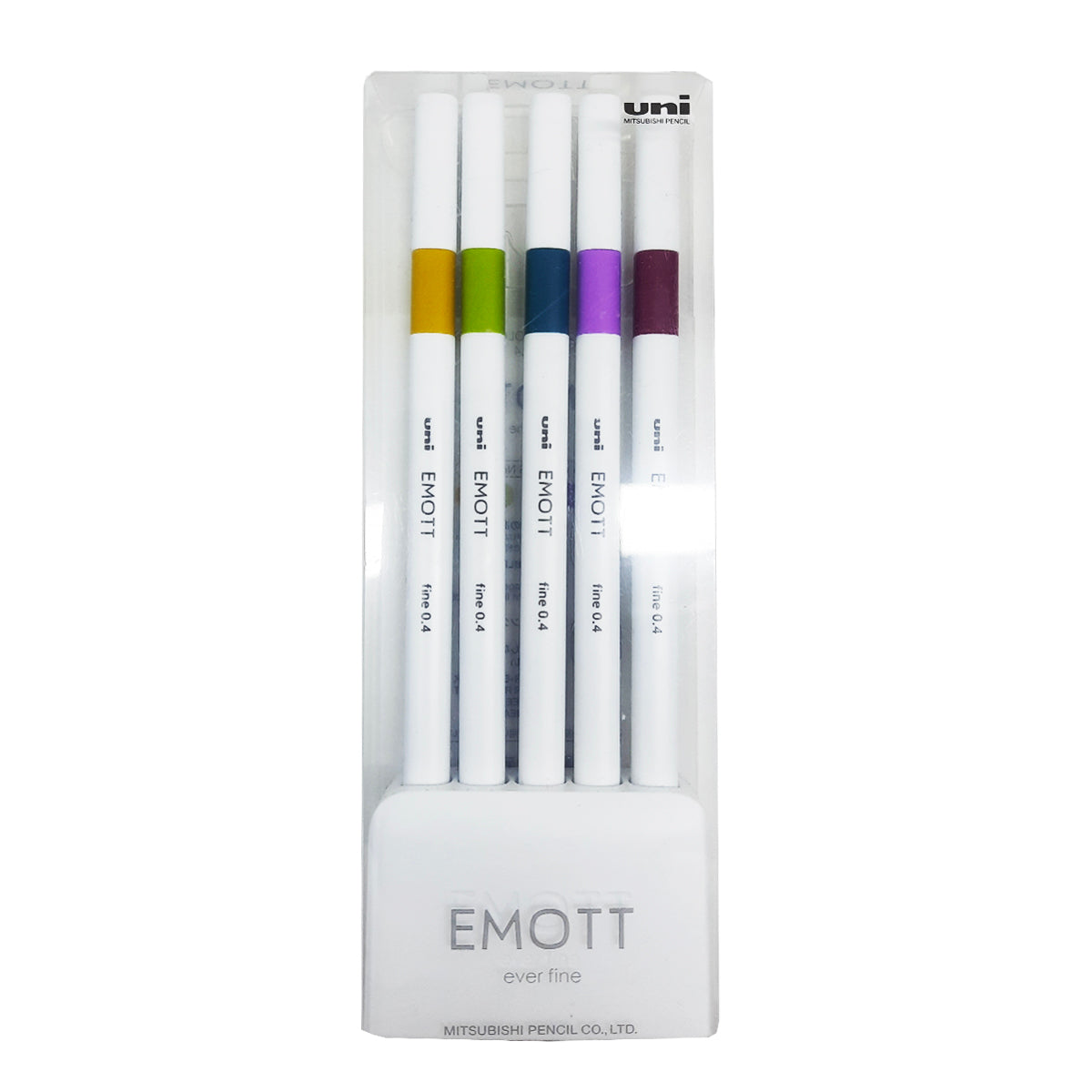 Uniball Emott 0.4 Fineliner 5 Color Set No.8 from najmaonline.com Art & Craft pens Abu Dhabi, Dubai - UAE