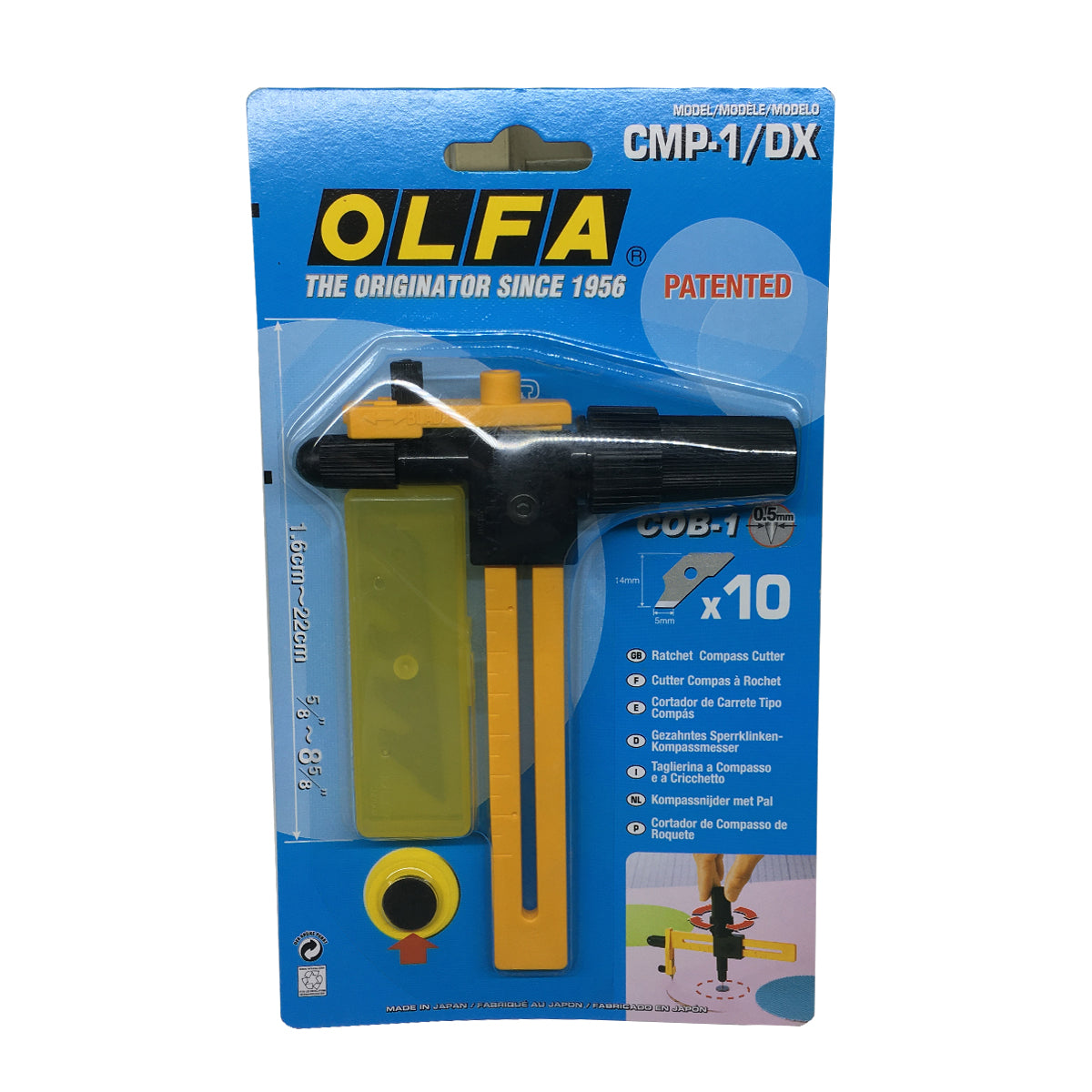 Olfa Cutter (CMP-1 DX) Heavy Duty Compass Circle Cutter