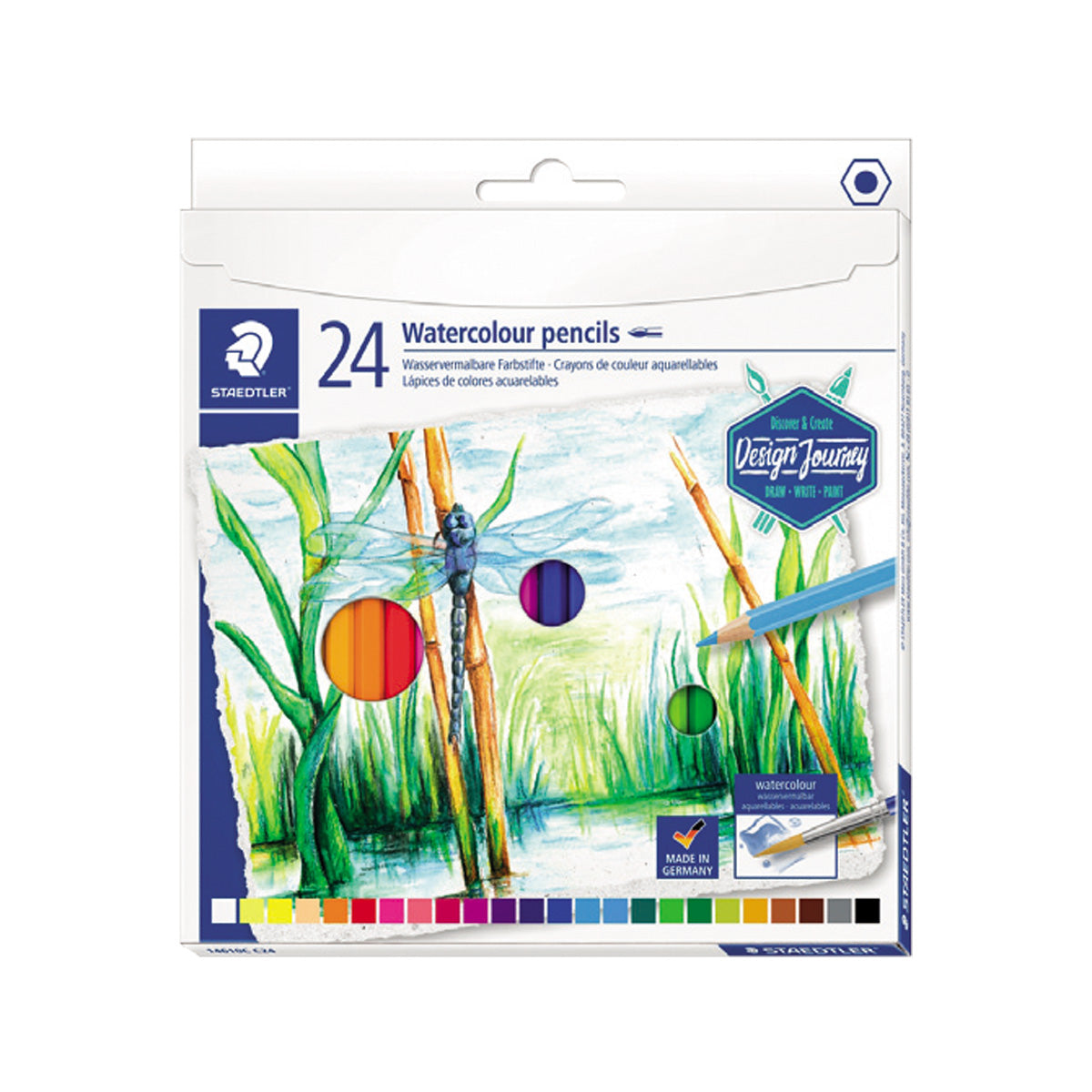 Staedtler New Watercolor Pencils -24 Colors Set