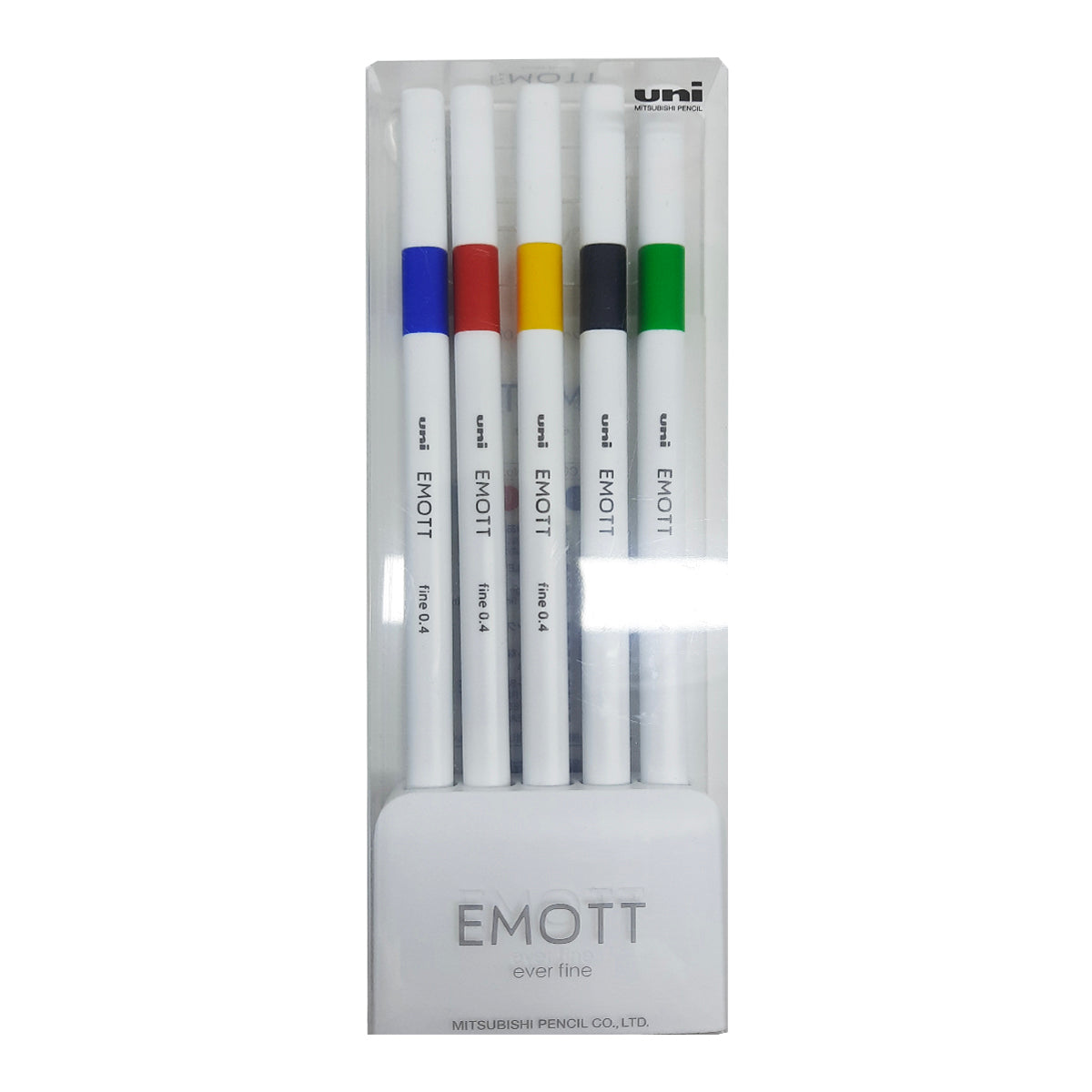 Uniball Emott 0.4 Fineliner 5 Color Set No.1