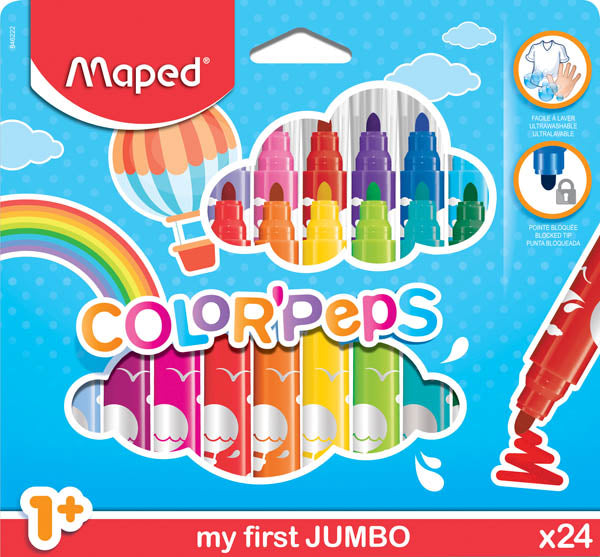 Color'Peps My First Safety Tip Ultrawashable Markers (pack of 24)