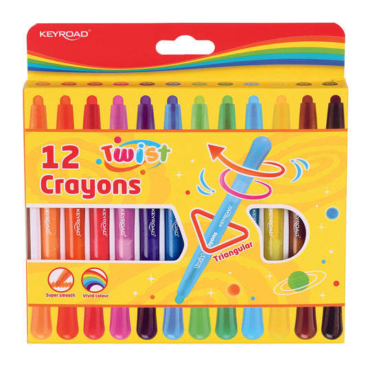 KEYROAD 12pcs twist caryon/ color box