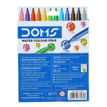 DOMS Aqua Non-Toxic Watercolour Sketch Pen Set