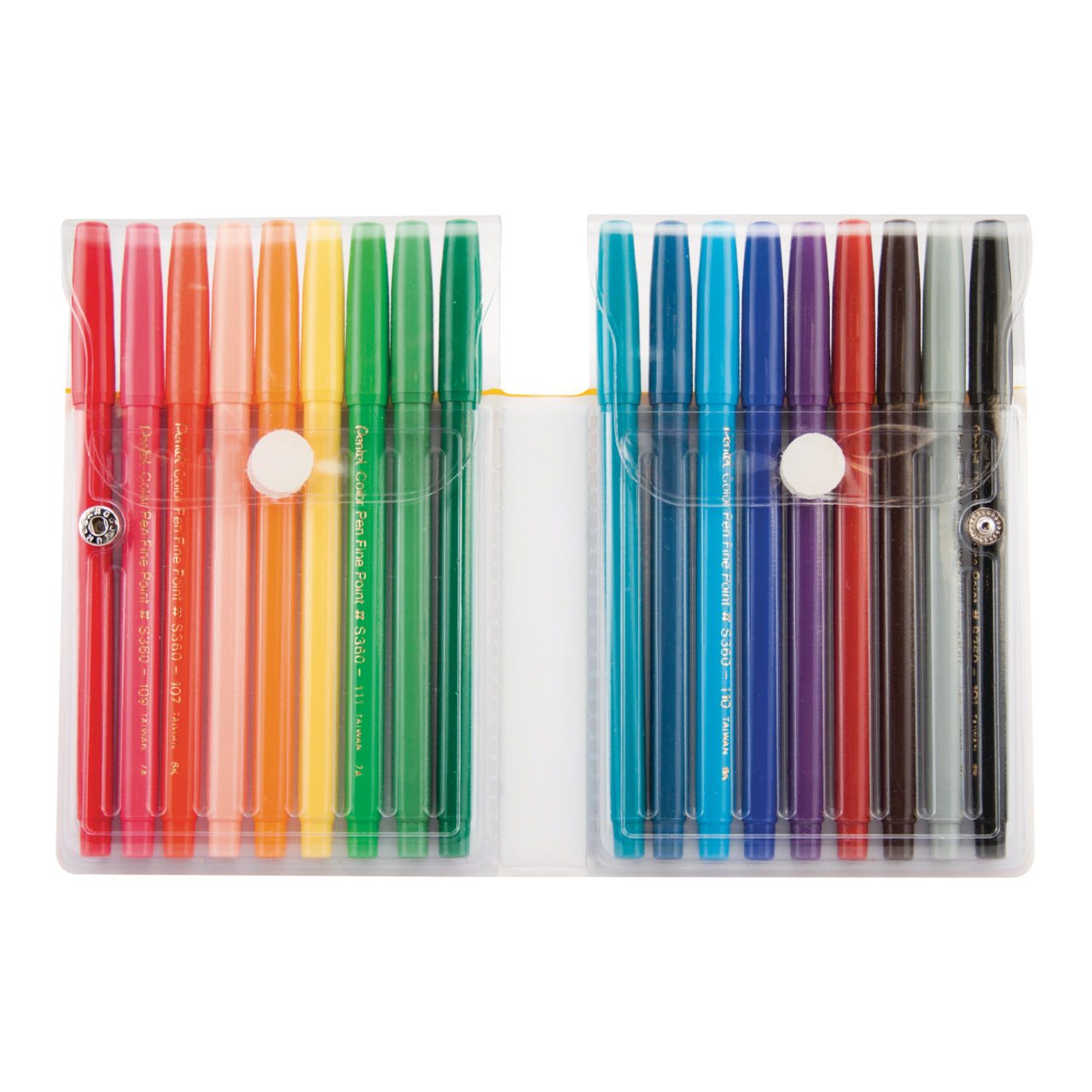 Pentel - Fibre Tip Color Pens Set 18PCS