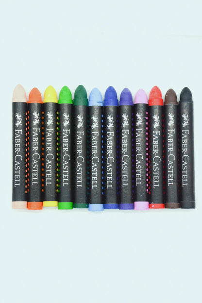 Faber Castell Jumbo Wax Crayons (12)