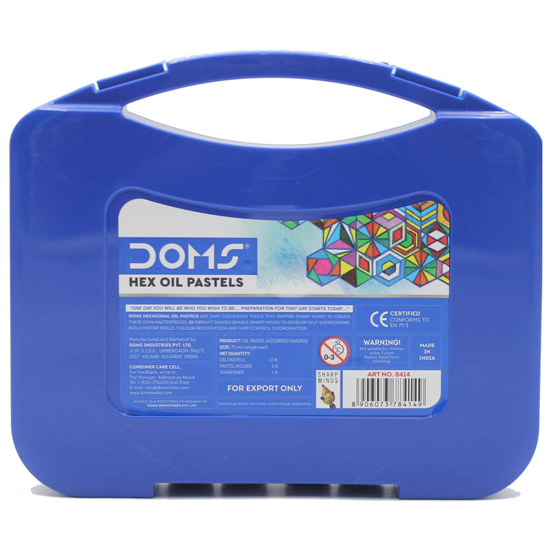 DOMS Hexagonal Oil Pastels 12 Shades