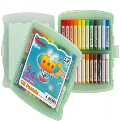 Pentel Oil Pastel 24 Color Large PP Case