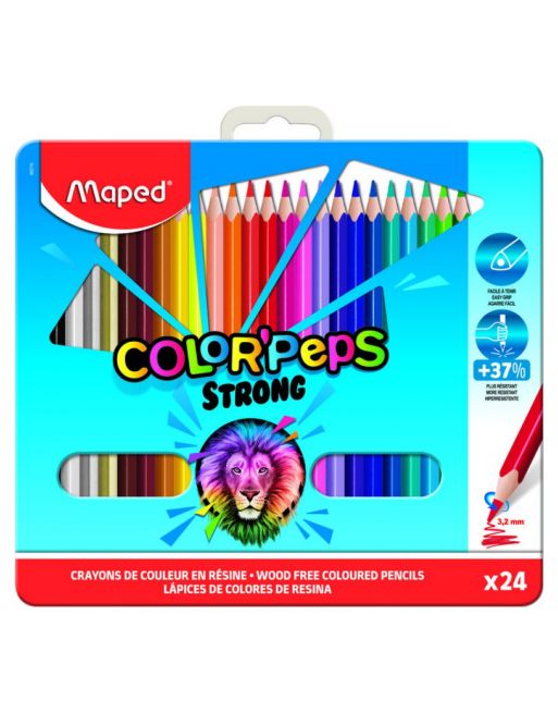 Maped Color'Peps Strong Assorted Color Pencils - wood free
