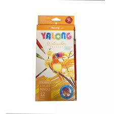 Yalong Triangular Shaped Watercolor Pencils with Paint Brush