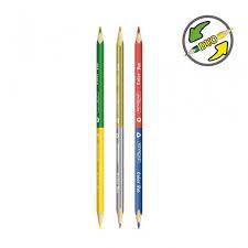 Pencil crayons KEYROAD, triangle, double tip, 12pcs, color mix