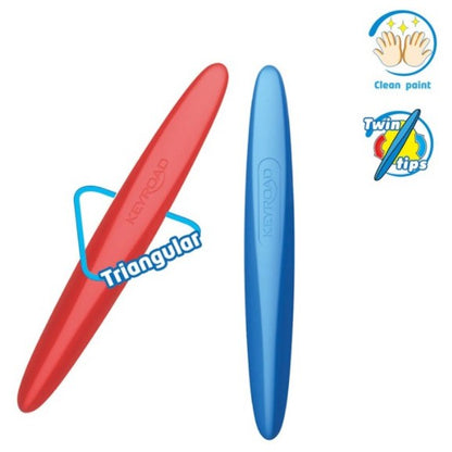 Keyroad Crayon Color Plastic Pak 12 Colors