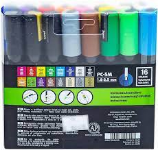 Uni-Ball Posca Assorted Ink 0.7mm Soft Color Markers