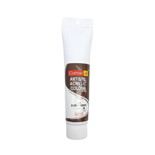 Camel Acrylic Color 032 Burn Umber - 120ml from najmaonline-com Abu dhabi, Dubai - UAE
