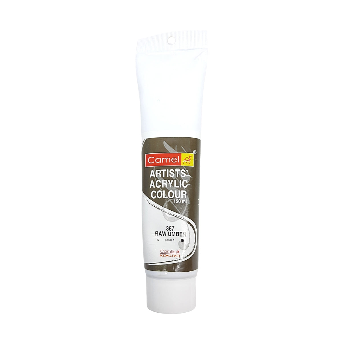 Camel Acrylic Color 367 Raw Umber - 120ml from najmaonline.com Abu Dhabi, Dubai -UAE