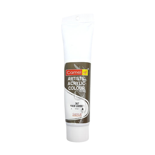 Camel Acrylic Color 367 Raw Umber - 120ml from najmaonline.com Abu Dhabi, Dubai -UAE