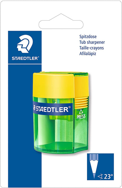 Multicolor Staedtler Round Tub Single Sharpener 511 006