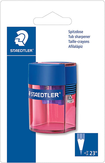 Multicolor Staedtler Round Tub Single Sharpener 511 006