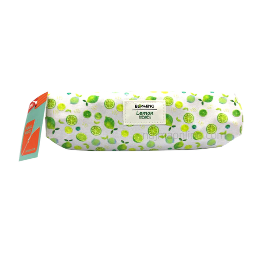 White and Green Color Pencil Case