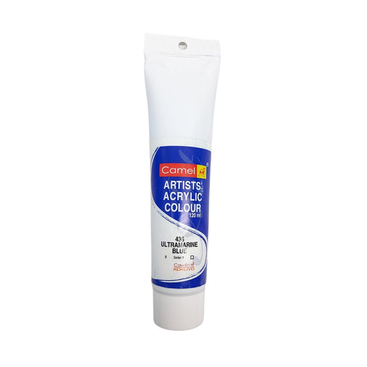 Camel Acrylic Color 436 Ultramarine Blue - 120m from najmaonline.com Adbu dhabi, Dubai - UAE