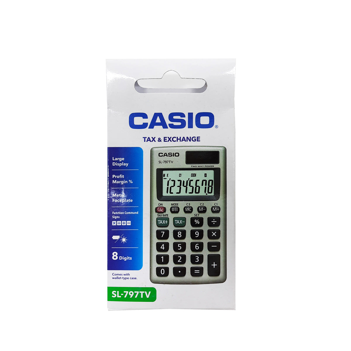 Casio SL-797TV 8 Digit Small Size Calculator from najmaonline.com in Abu Dhabi, Dubai -UAE