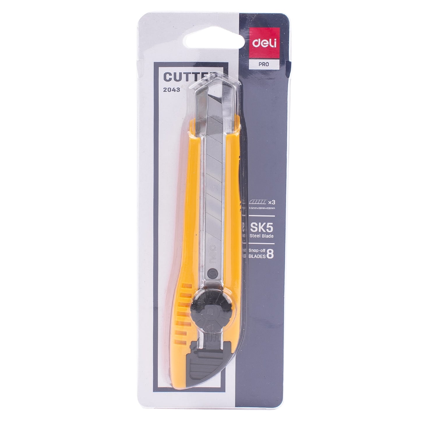 Deli E2043 Cutting Knife with BIG Cutter Rotary Lock