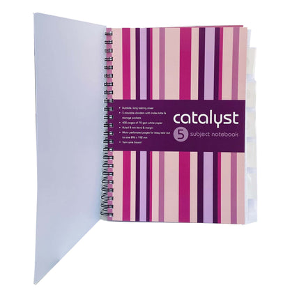 5 SUBJECT NOTE BOOK 400sheets Ruled  Spiral note