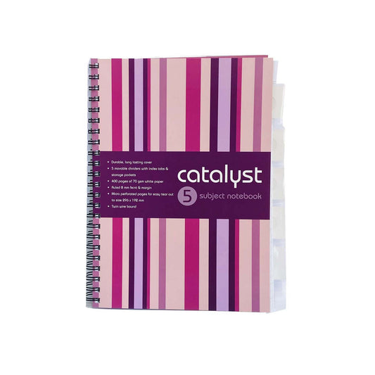 5 SUBJECT NOTE BOOK 400sheets Ruled  Spiral note