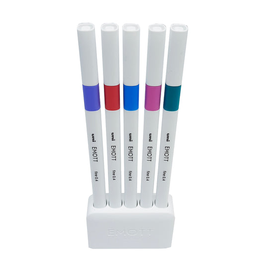 Uniball Emott 0.4 Fineliner 5 Color Set No.5 from najmaonline.com Art & Craft pens Abu Dhabi, Dubai - UAE