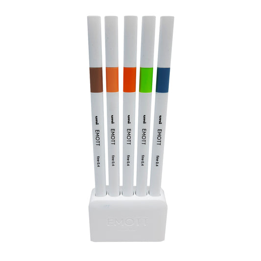 Uniball Emott 0.4 Fineliner 5 Color Set No.6 from najmaonline.com Art & Craft pens Abu Dhabi, Dubai - UAE