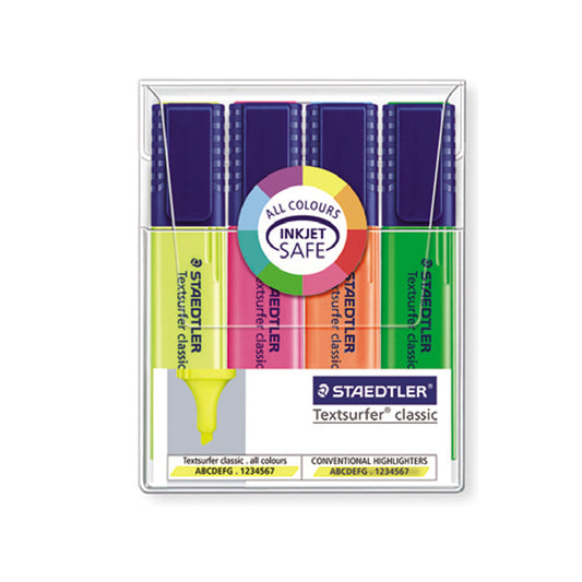 Staedtler Textsurfer Classic Highlighters 4 Color Set