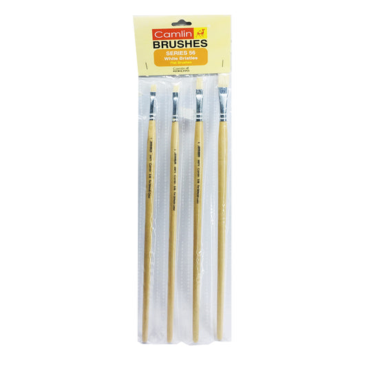 Camlin Flat Artist Brushes -Set of 4