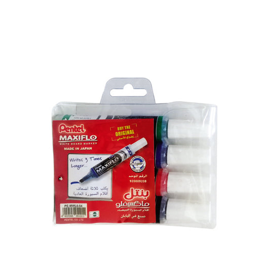 Shop Pentel Whiteboard Marker -Maxiflo 4 Color Set  MWL6-04 online in Abu Dhabi, UAE