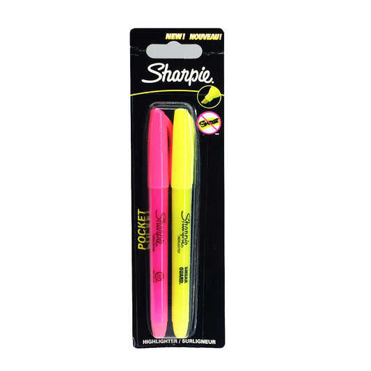 Sharpie Accent Pocket Highlighter Chisel Tip - Yellow/Pink (Pack of 2) S0907190