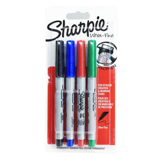 Sharpie Ultra Fine Permanent Marker Pen 4 Color Set Model S0835360