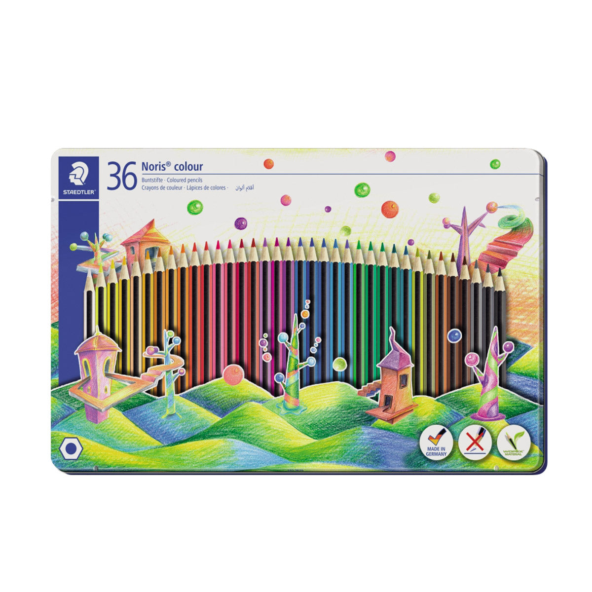 Staedtler Colored Pencils -36 Color Metal Box