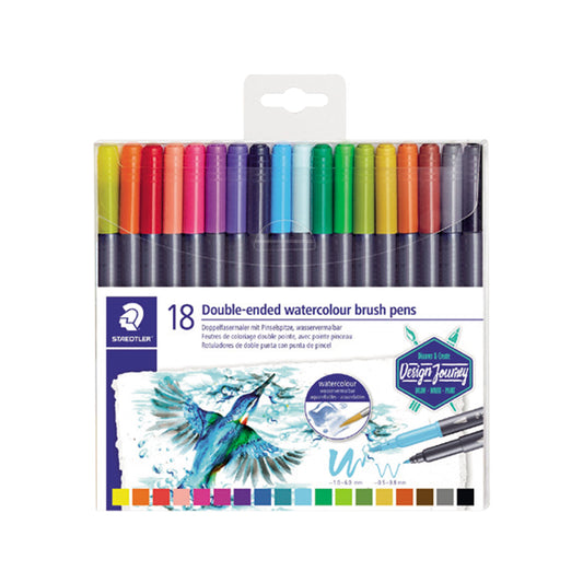 Staedtler Double-end Fiber-tip -18 Color Set