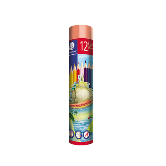 Staedtler Luna Colored Pencils -12 Color Metal Cylinder