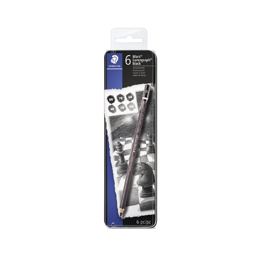 Staedtler New Black Artist Pencils -Pack of 6