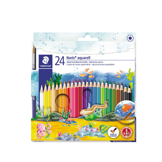 Staedtler Noris Watercolor Pencil -24 Color Set + 1 Brush