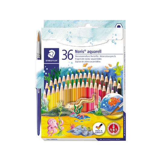 Staedtler Noris Watercolor Pencil -36Color Set + 1 Brush