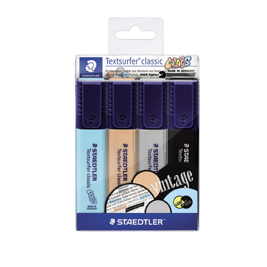 Staedtler Textsurfer Highlighters 4 Vintage Color Set (ST-364-CWP4)
