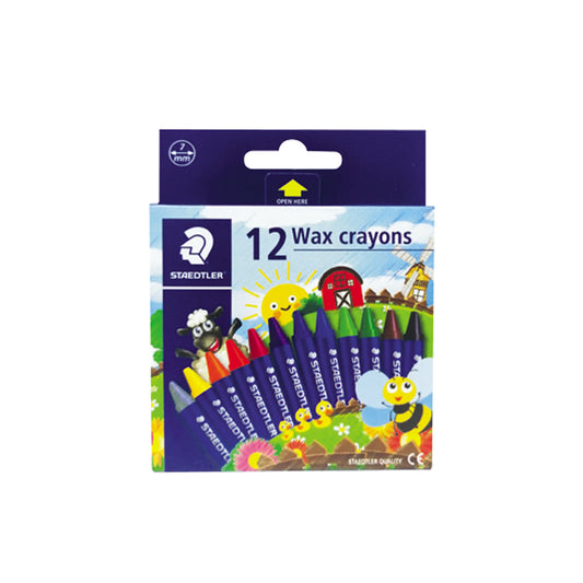 Staedtler Wax Crayons -12 Colors Set